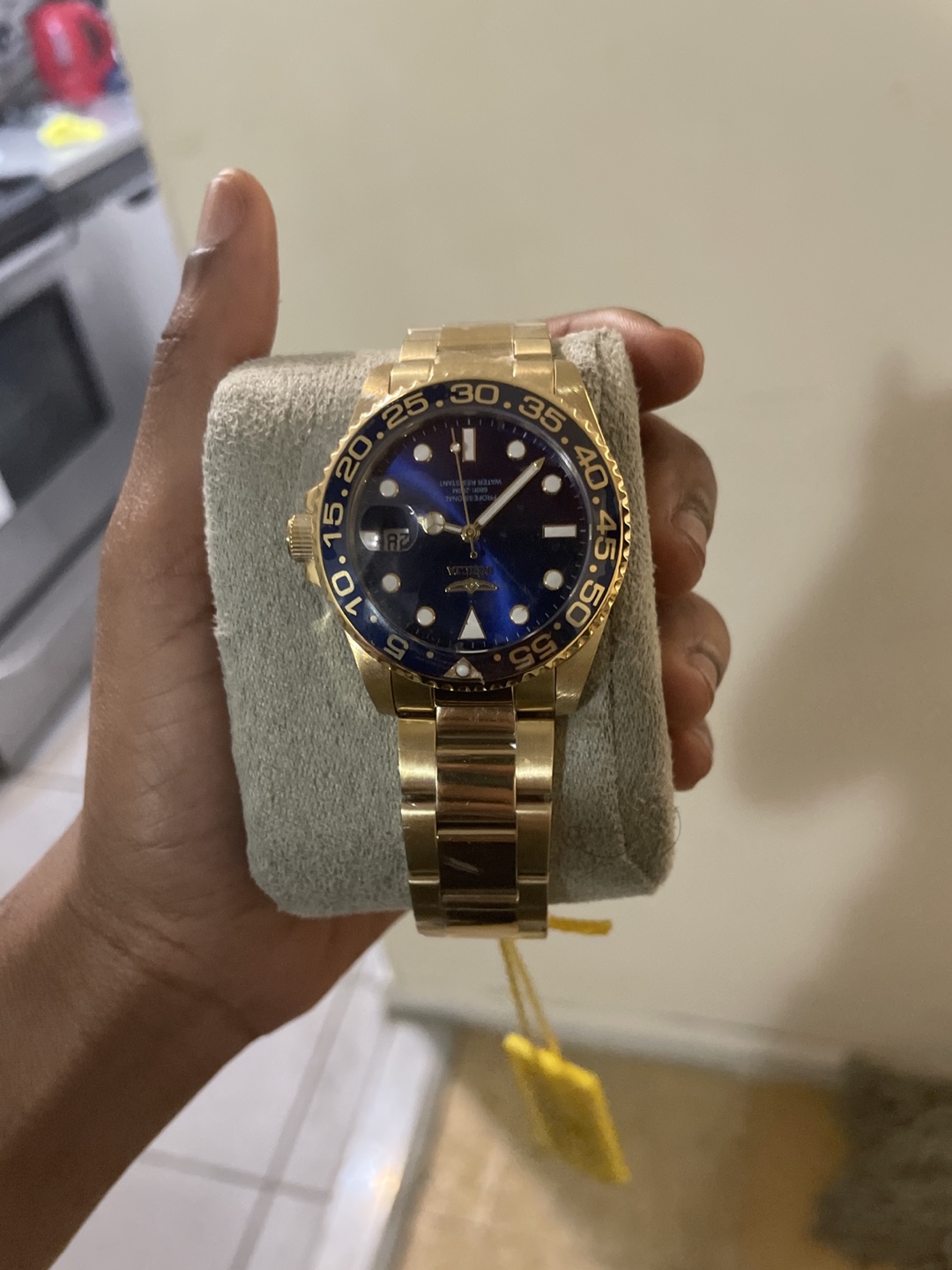 Men's Gold & blue Watch