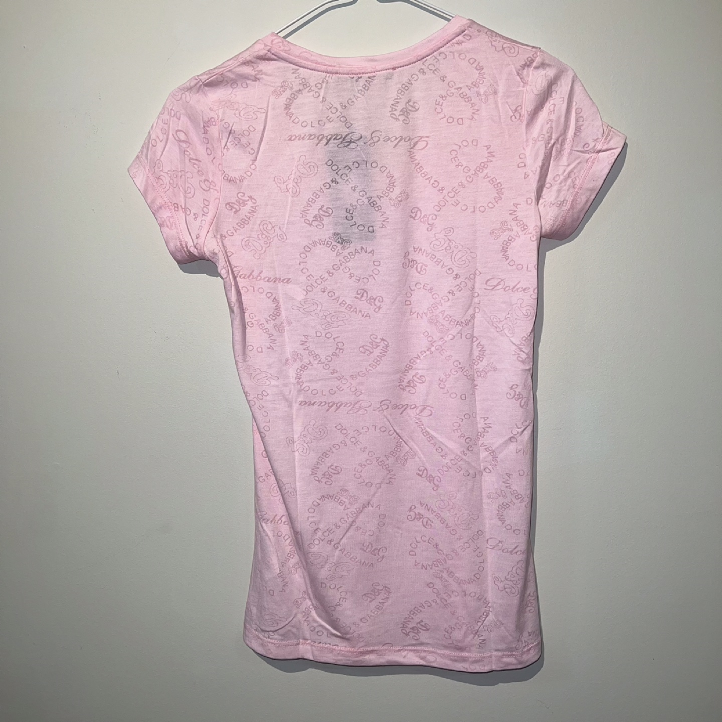 Dolce & Gabbana Pink Rhinestone T-Shirt - photo 4