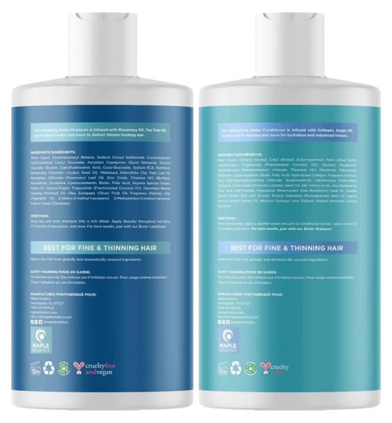 Maple Holistics Biotin Shampoo & Conditioner Set image indicator(2)
