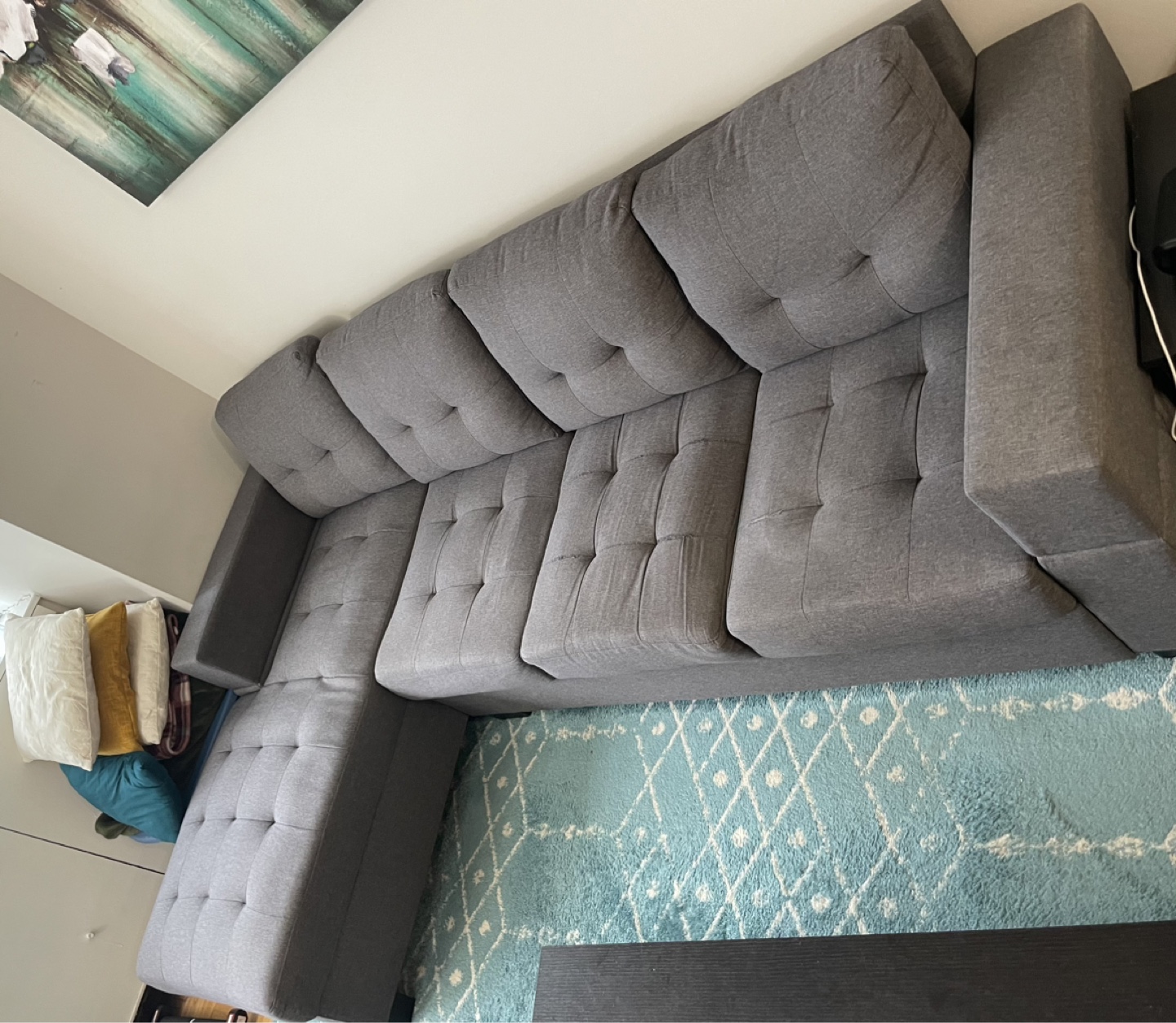 Needs to sell TODAY-Grey Sectional Sofa