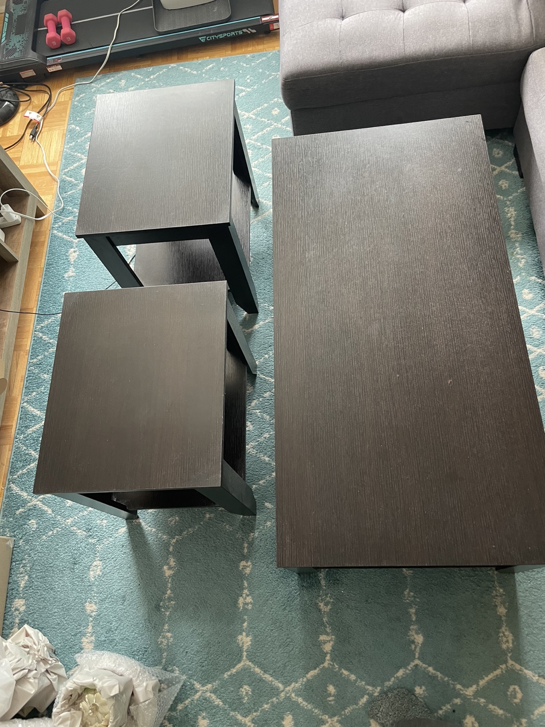 Needs to sell TODAY- 3 piece coffee table set - photo 2