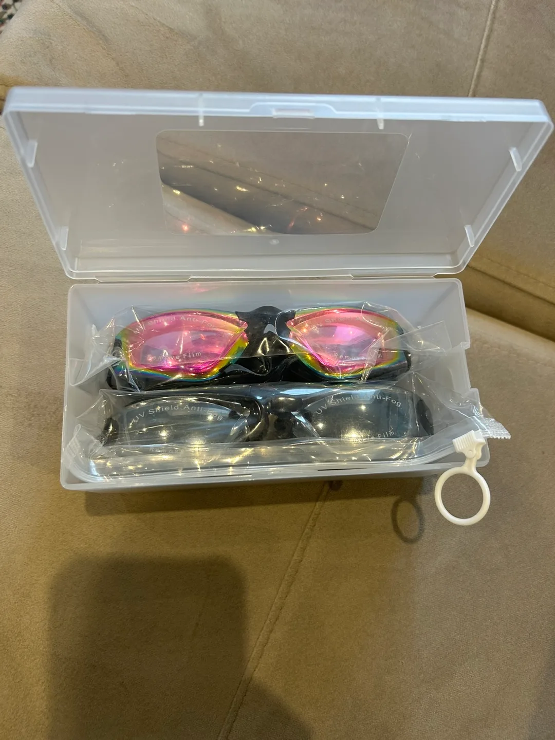 Sacikar Anti-Fog UV Swimming Goggles - 2 Pack thumbnail