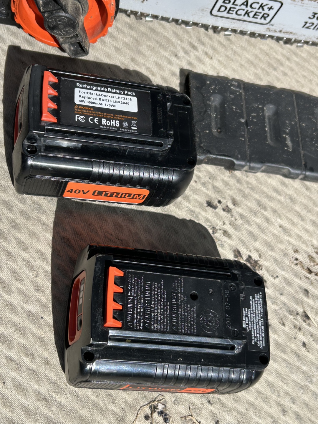 Black+Decker 40V Cordless Chainsaw - photo 2
