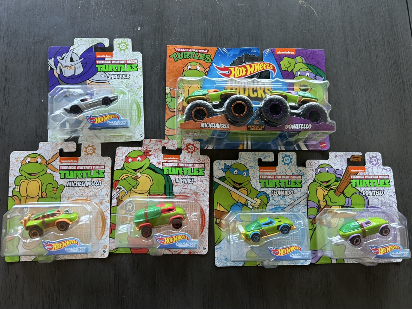 Teenage Mutant Ninja Turtles Hot Wheels Character Cars
