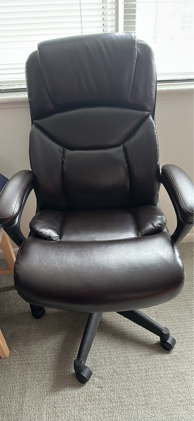 Executive Office Chair - Brown Leather