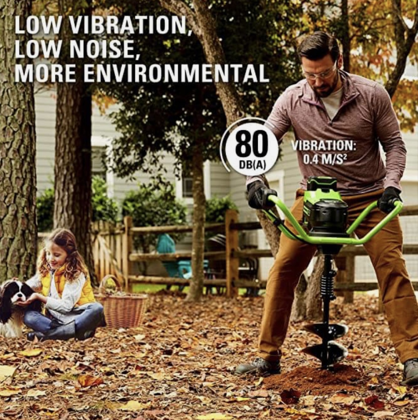 Greenworks 80V Cordless Auger Drill - photo 2