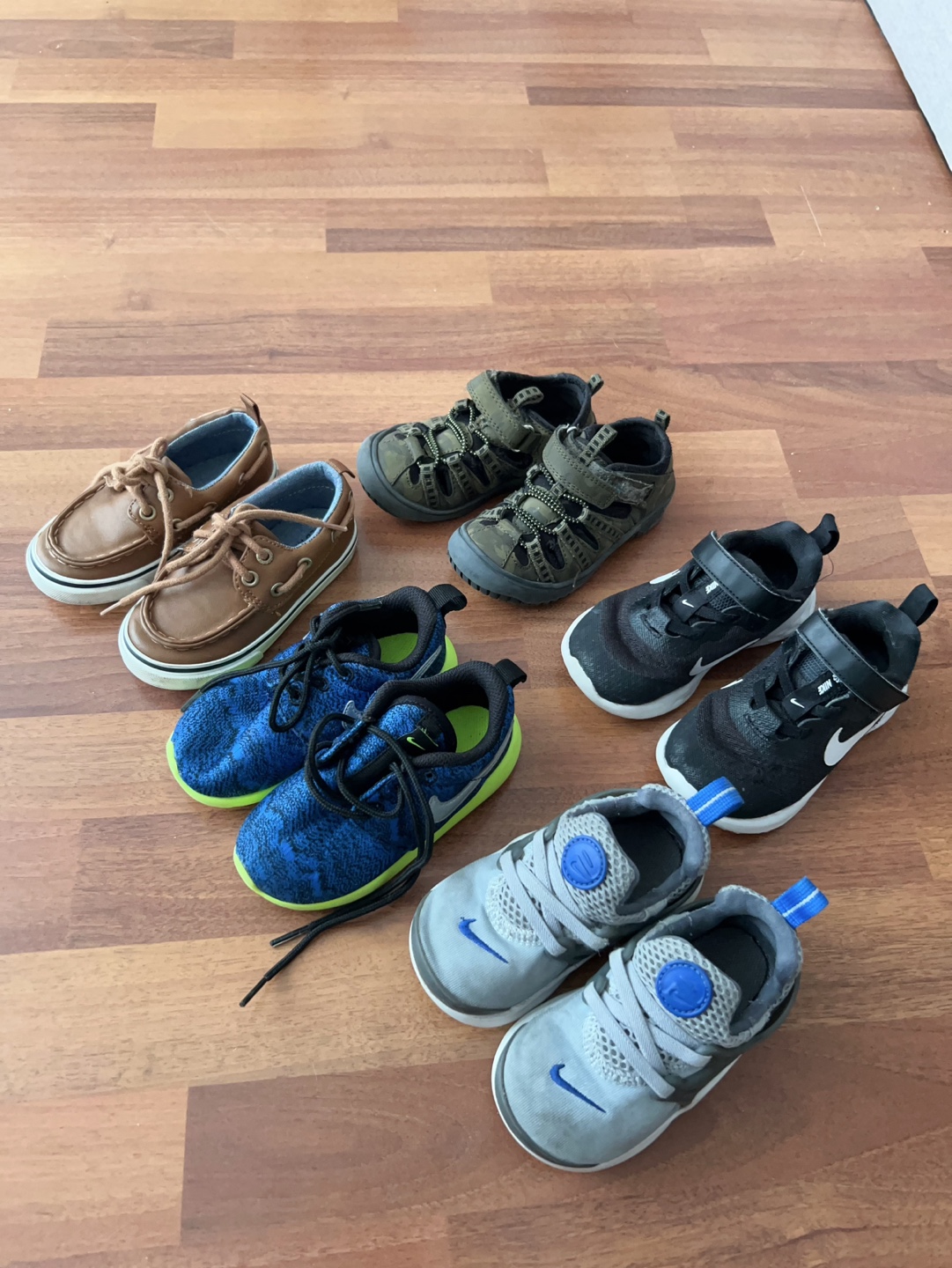 Bundle of 5 Toddler Boy's Shoes - Sizes Vary