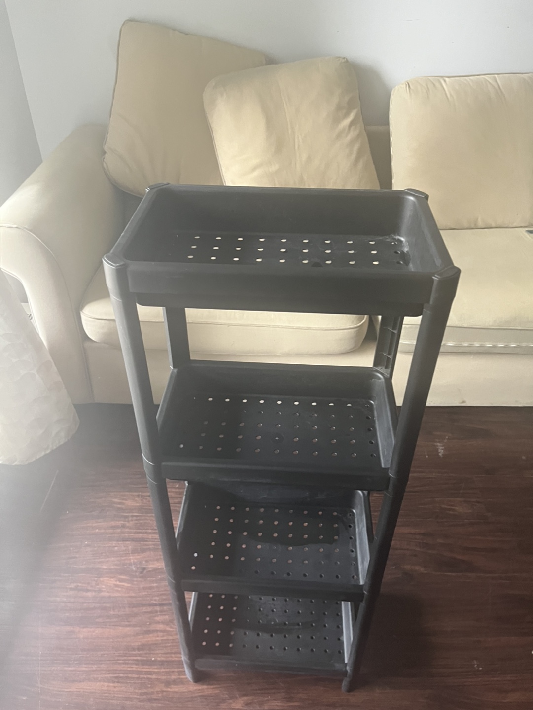 IKEA- Four-Tier Black Plastic Shelving Unit - photo 3