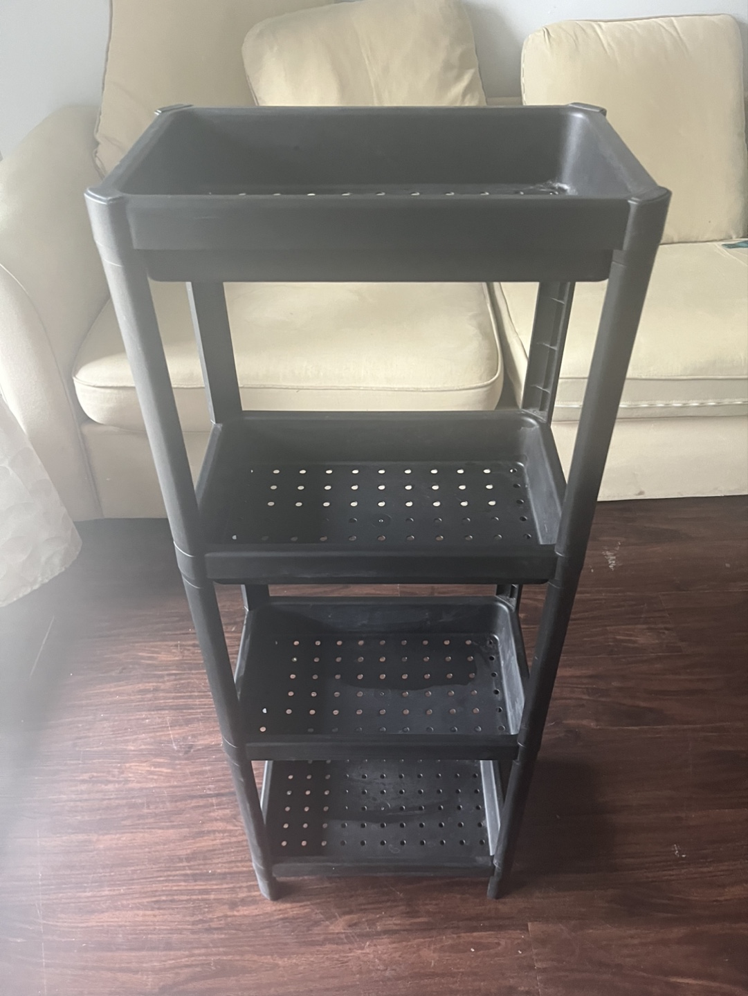 IKEA- Four-Tier Black Plastic Shelving Unit - photo 2