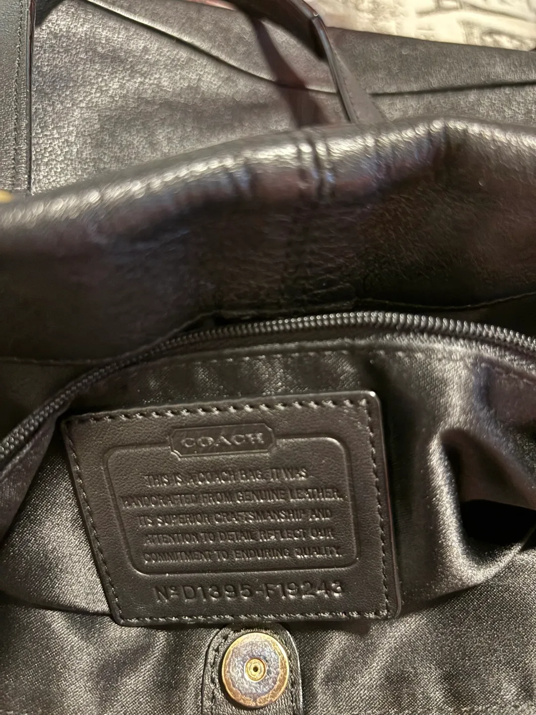 Authentic Coach Black Leather Purse - Never used image indicator(2)