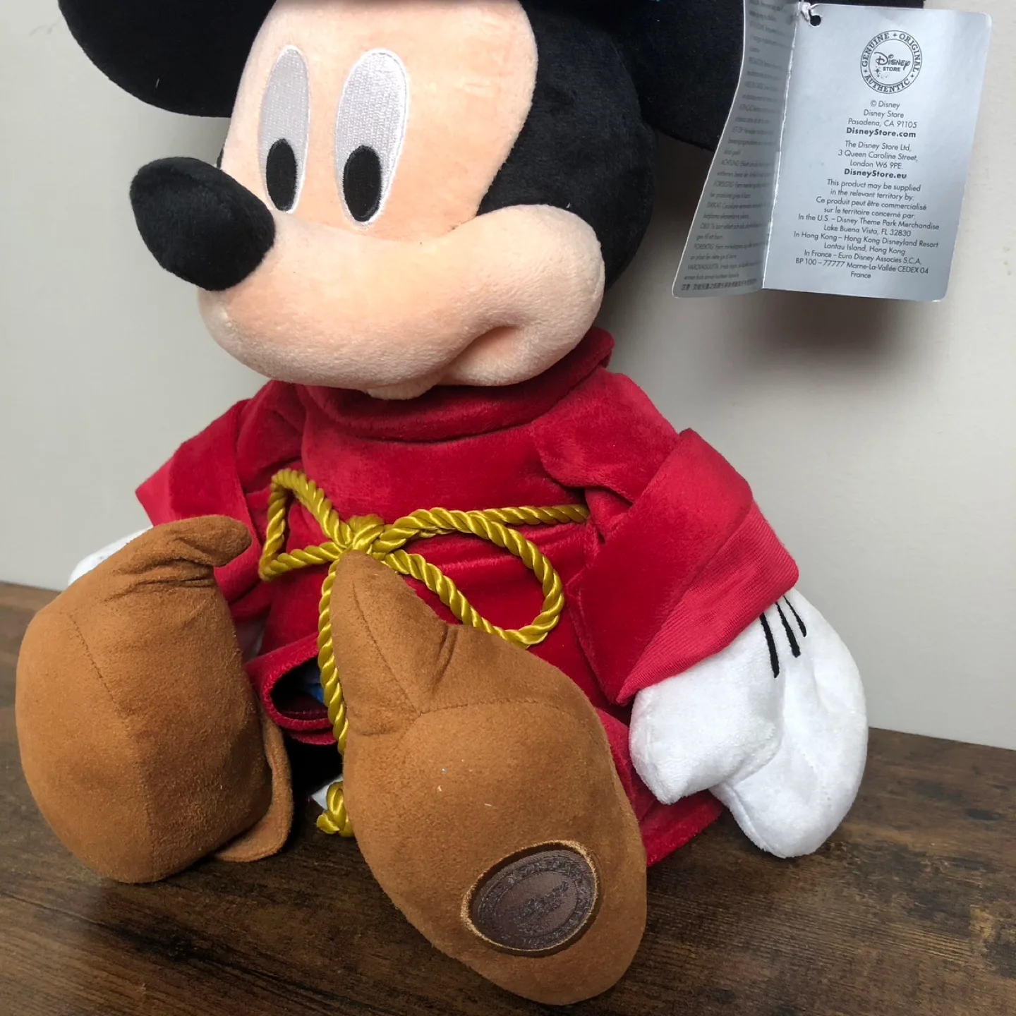 NWT Disney Store Sorcerer Mickey Mouse Plush Toy image indicator(3)