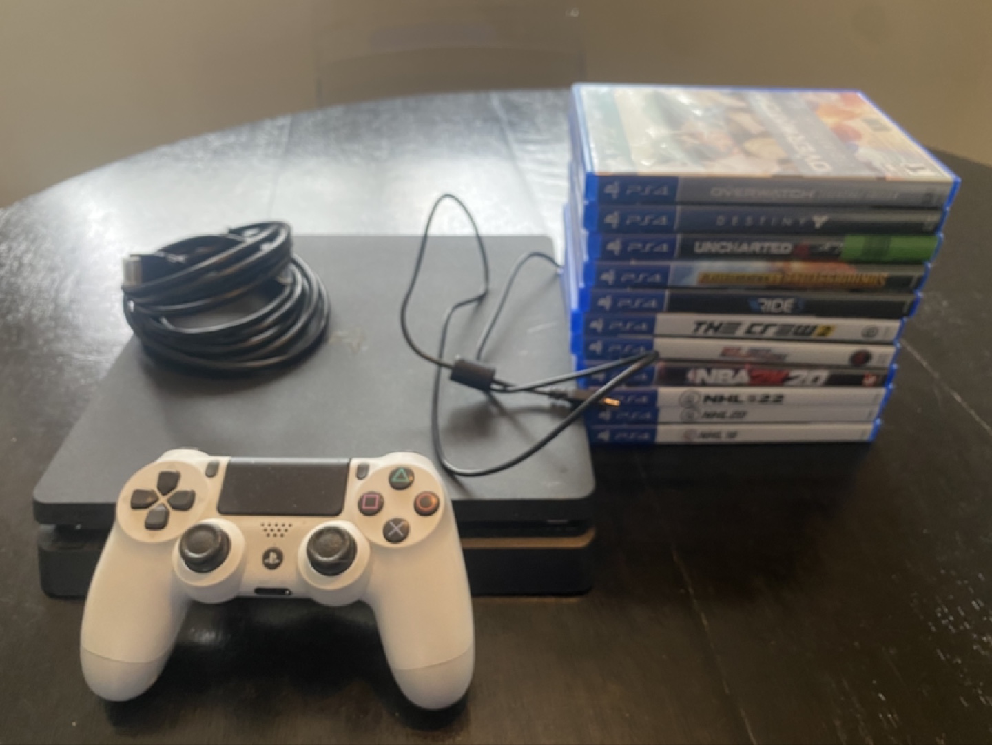 PS4 Slim Console Bundle with 11 Games & Controller