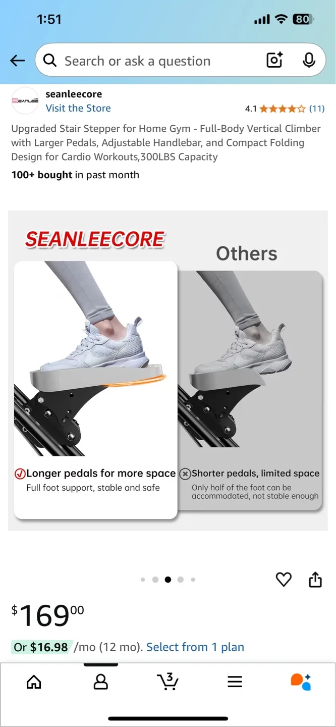 Upgraded Stair Stepper for Home Gym. image indicator(9)