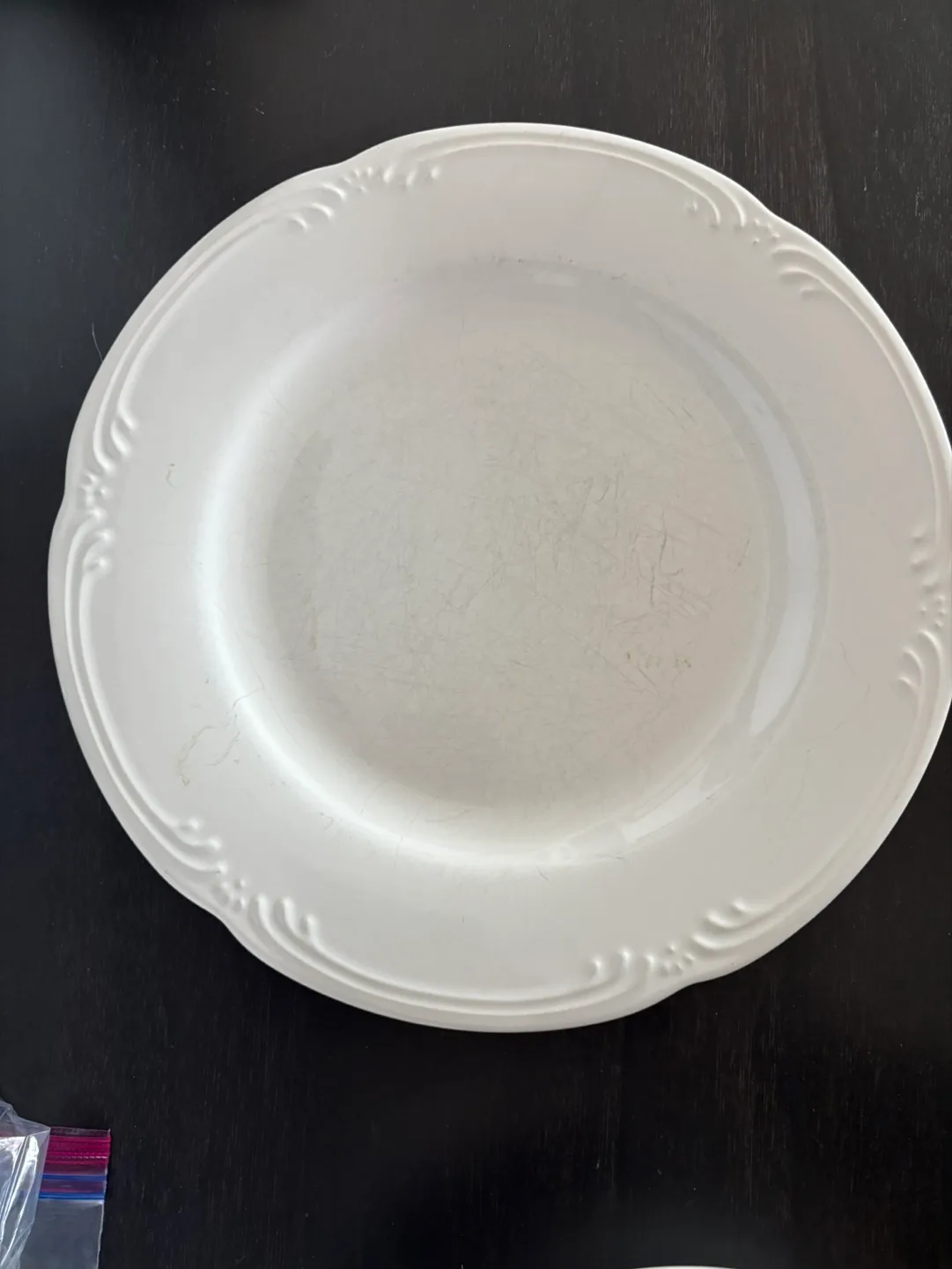 Pfaltzgraff Filigree pattern stoneware white thumbnail