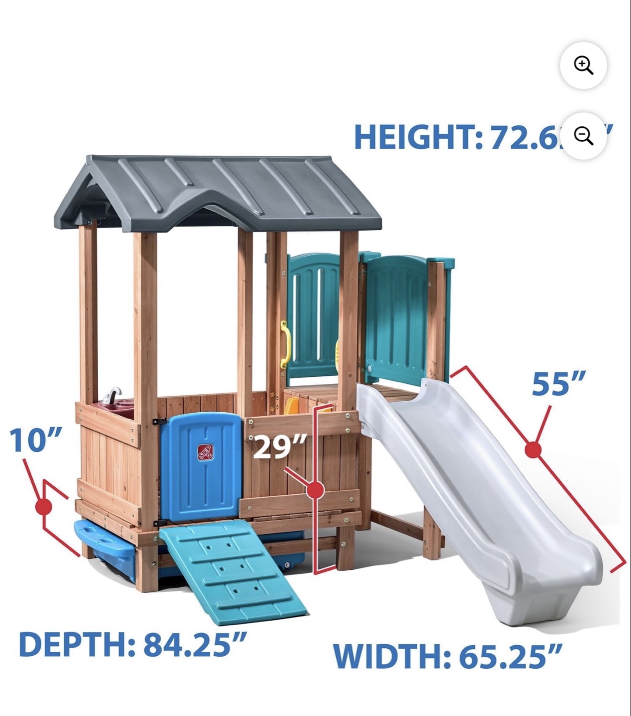 Step2 Woodland Adventure Playhouse & Slide - photo 2