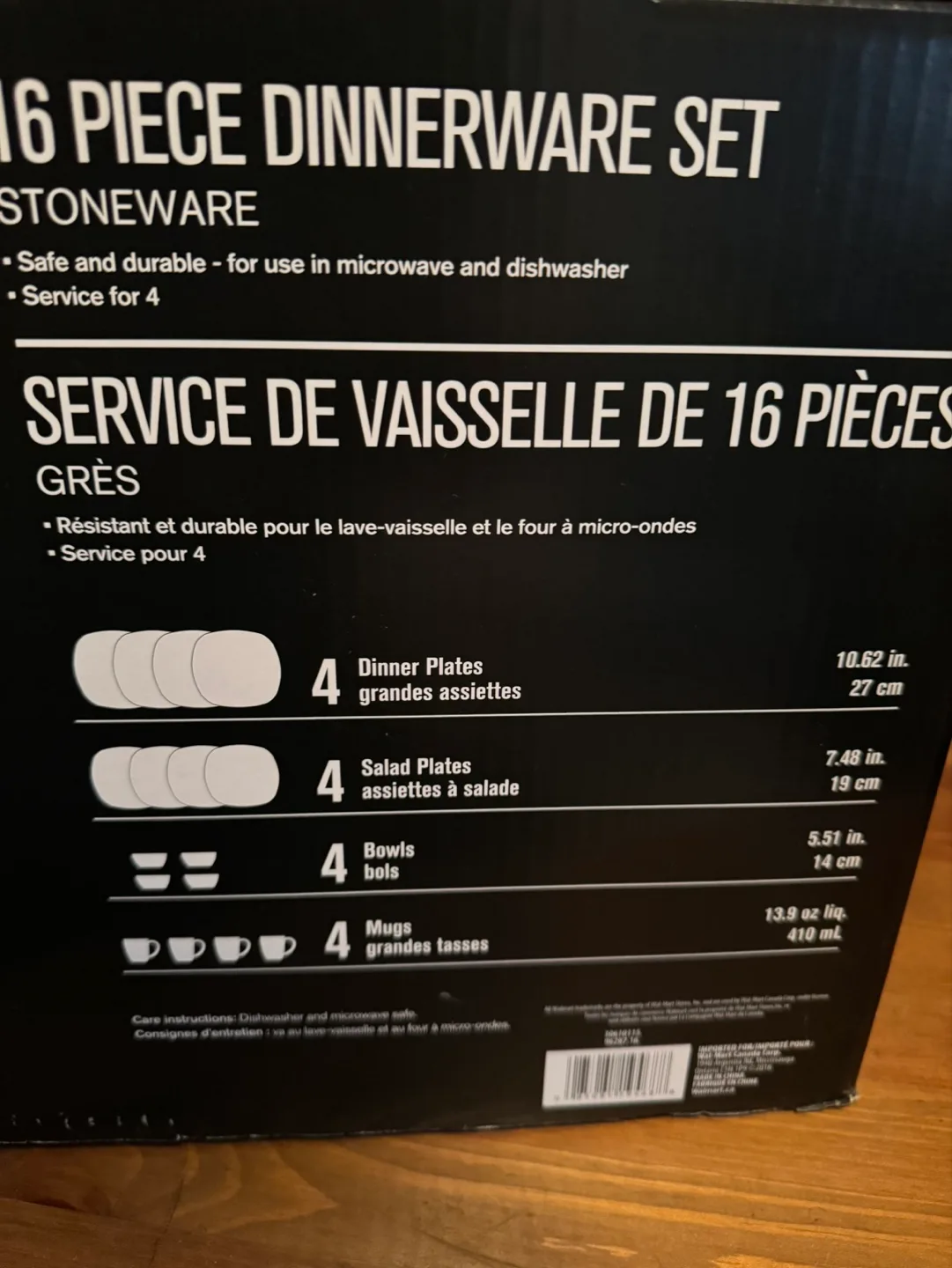 Hometrends 16-Piece Stoneware Dinnerware Set image indicator(4)