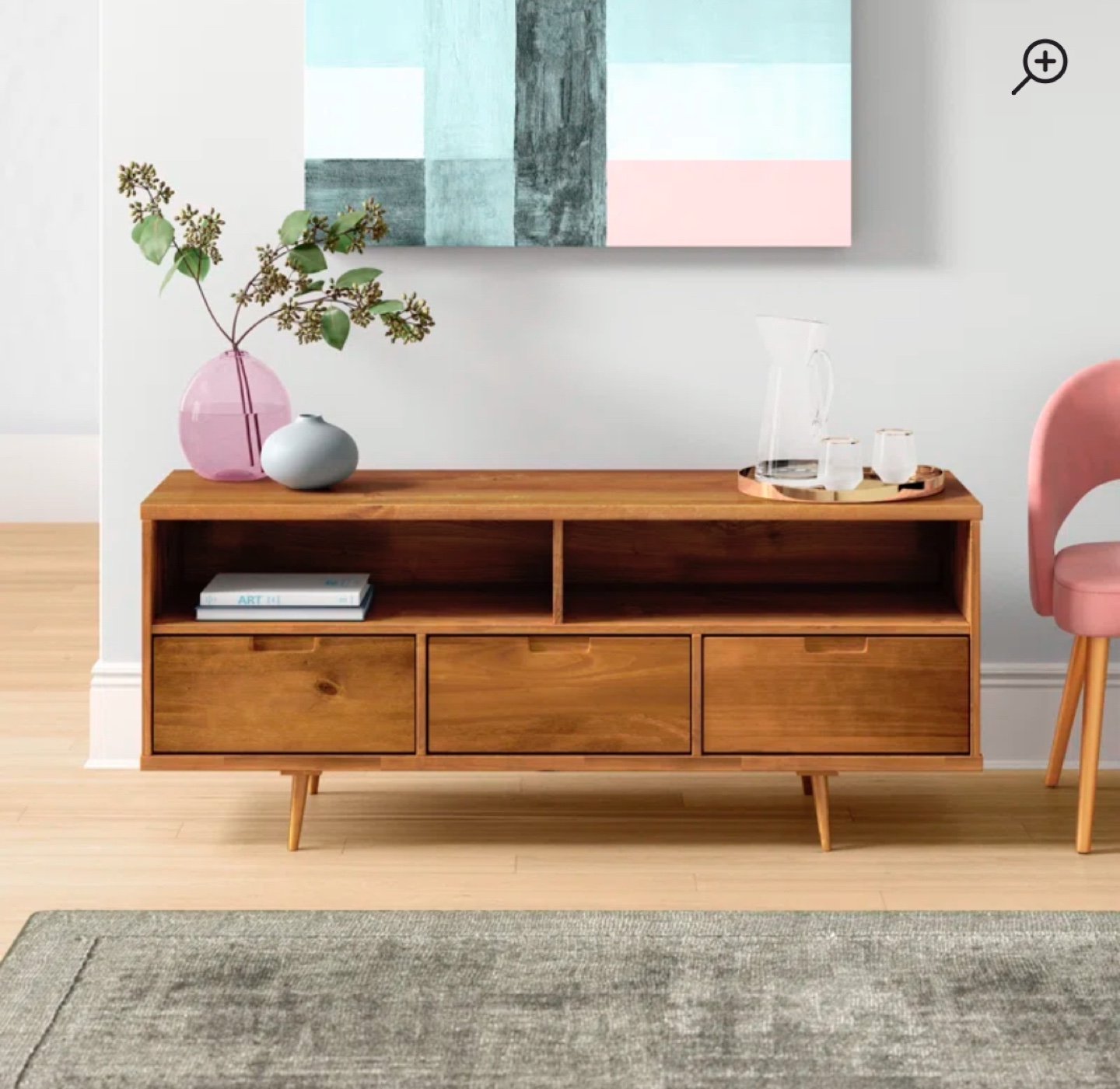 Solid Wood 58" TV Stand