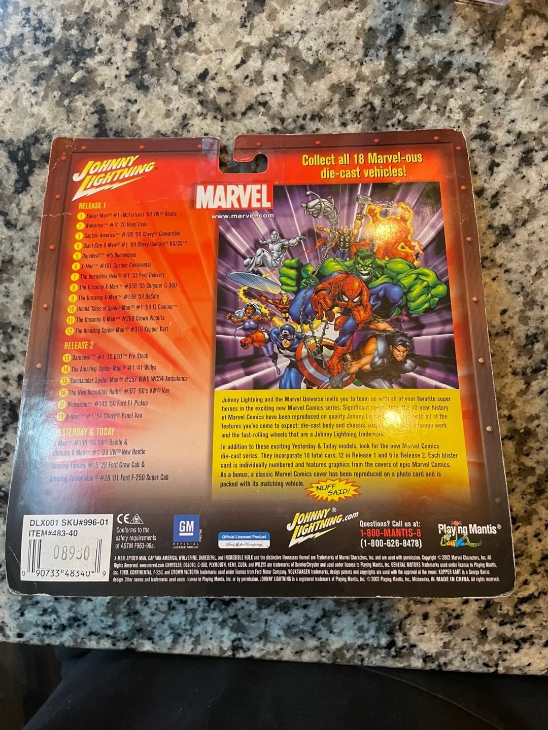 Johnny Lightning Marvel X-Men Yesterday & Today image indicator(3)