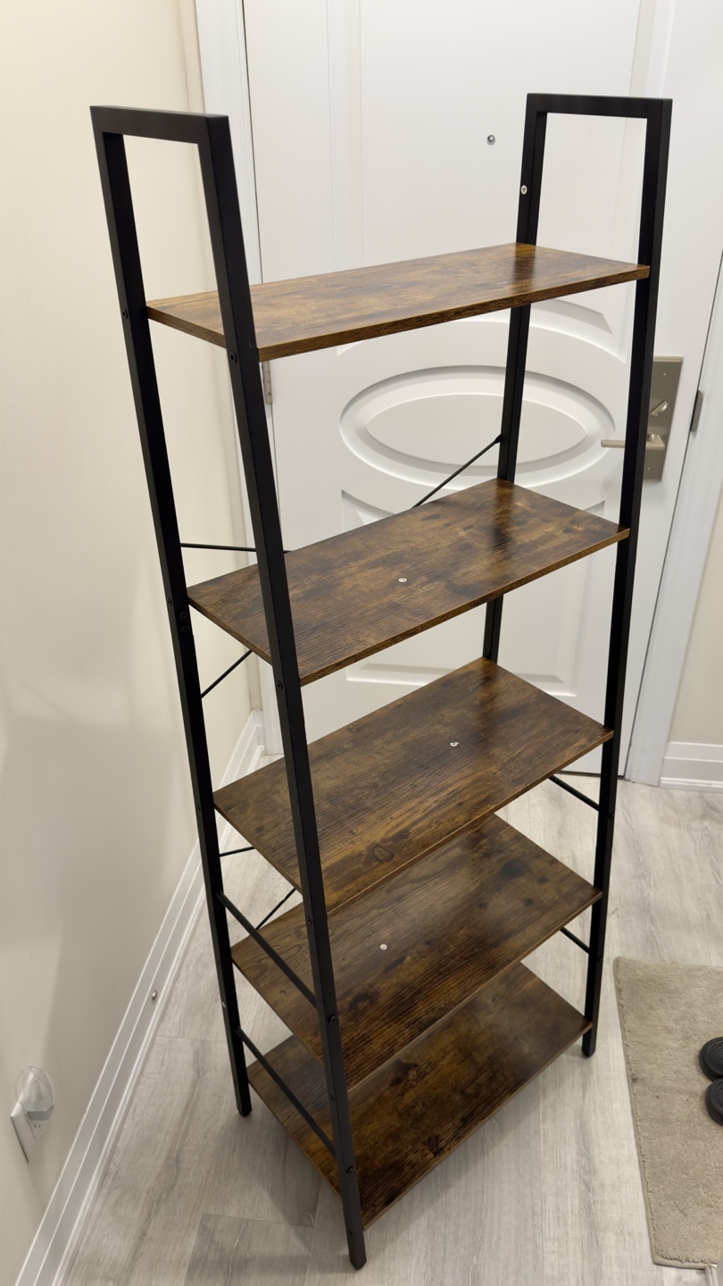 Moving Sale: Five-Tier Brown  Shelf - photo 4