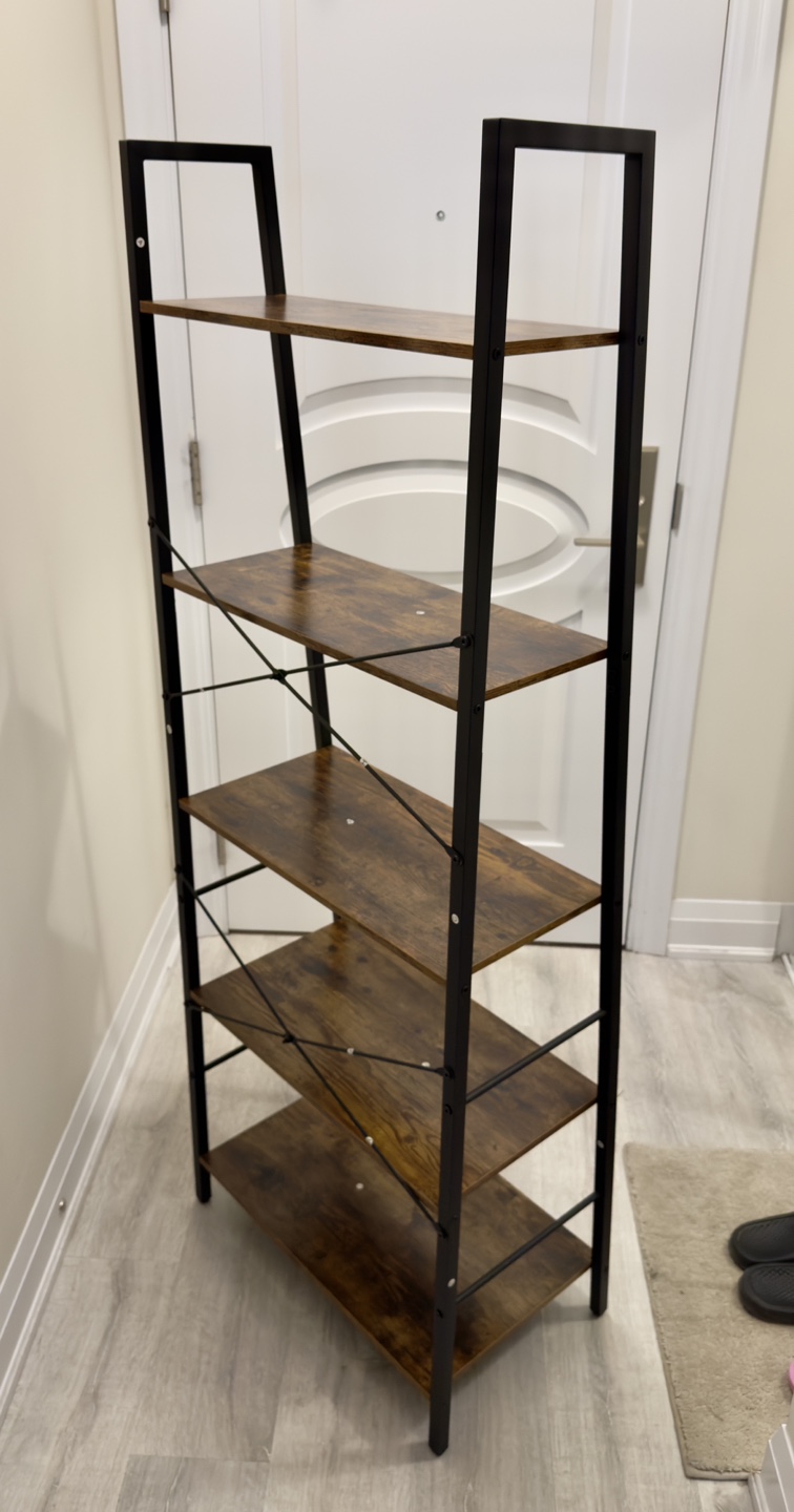 Moving Sale: Five-Tier Brown  Shelf - photo 3