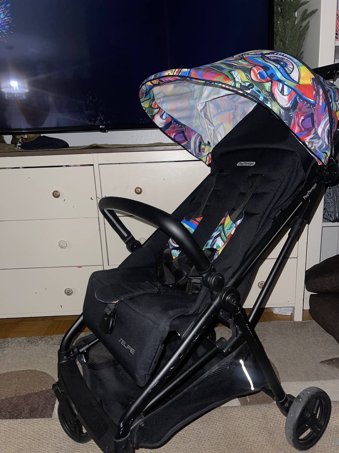 Peg Perego Selfie Stroller - Graffiti Print Canopy - photo 3