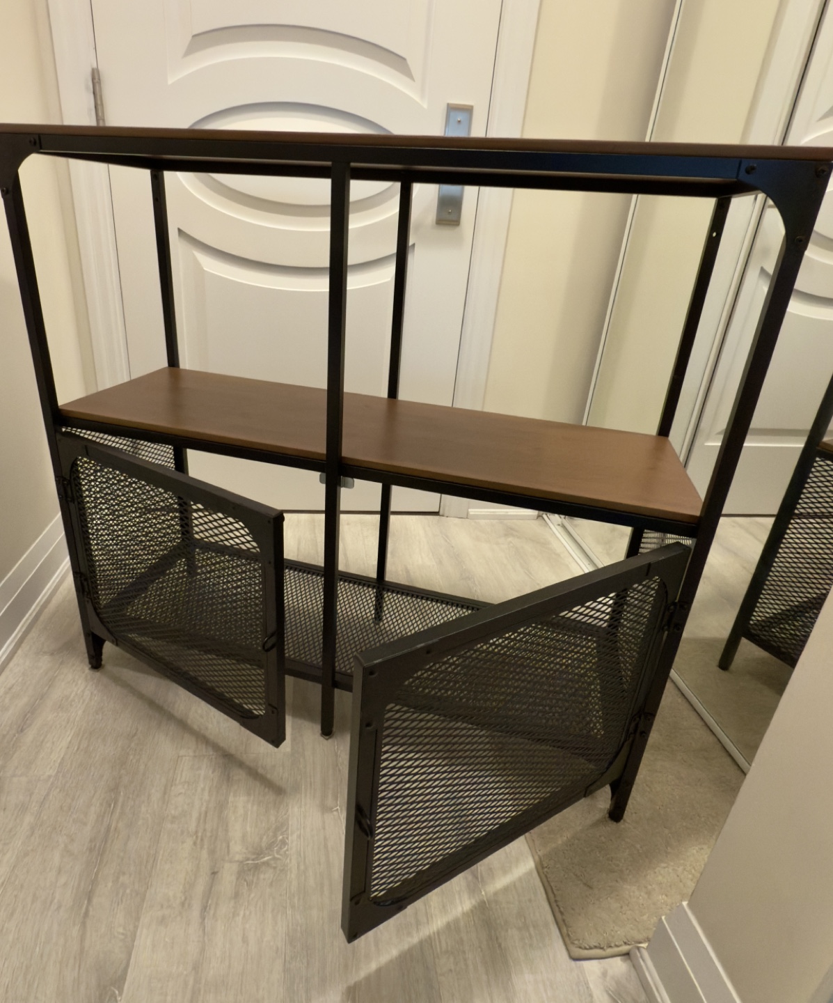 Moving Sale: Industrial Style Storage Cabinet - photo 4
