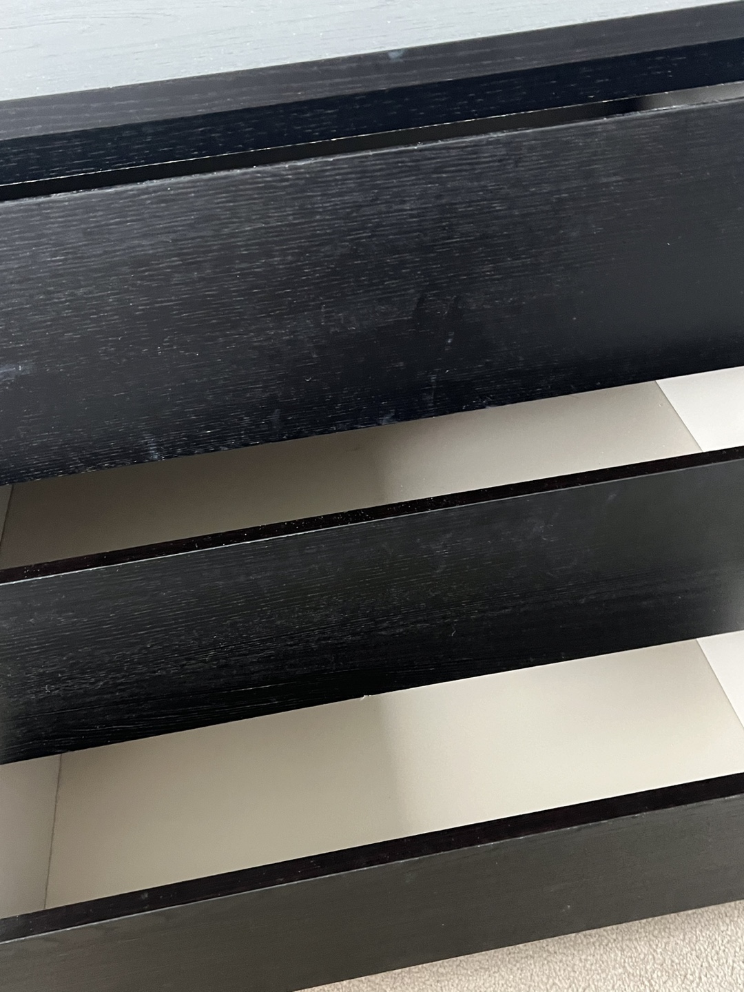 IKEA MALM 3-Drawer Dresser - Black-Brown - photo 3