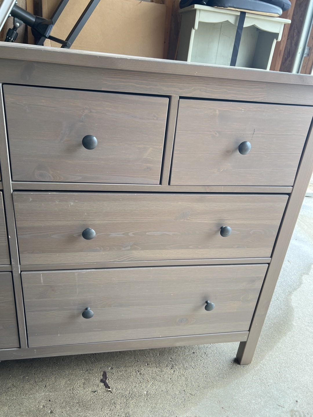 IKEA MALM 8-Drawer Dresser - Grey-Brown - photo 3