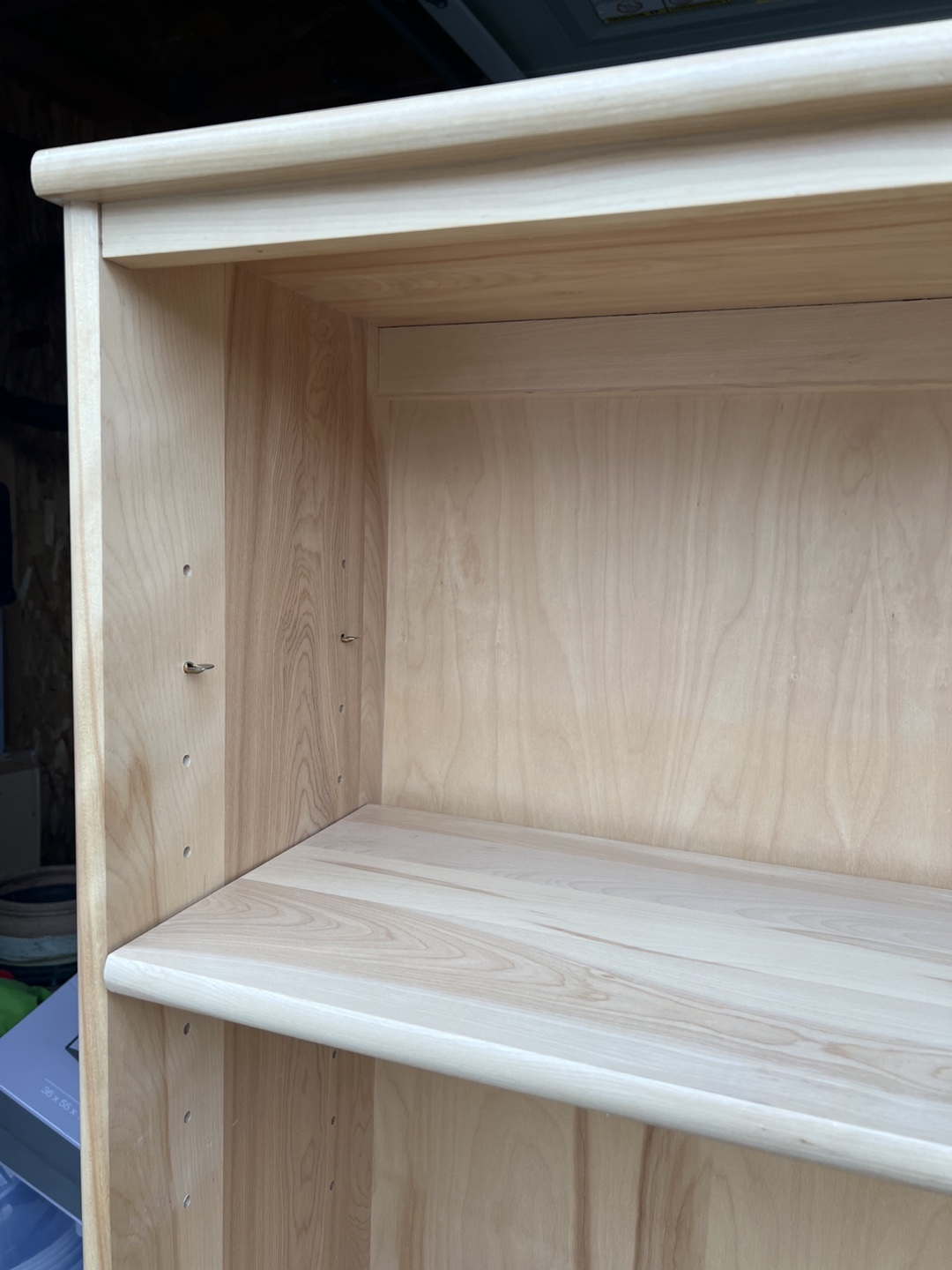 Solid Birch Light Wood Bookcase - 3 Shelves - photo 3