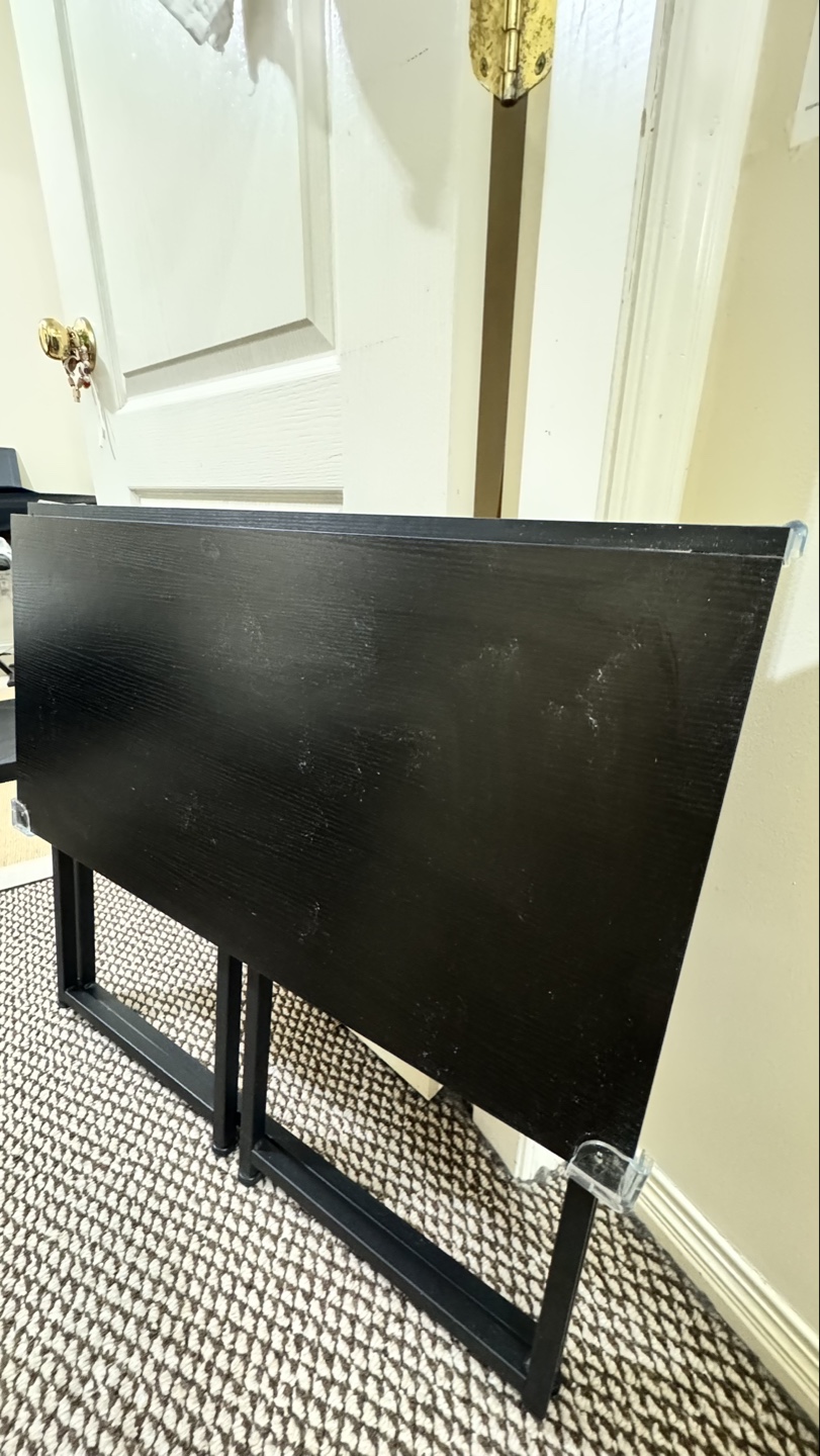 Black Foldable Desk Table - photo 3