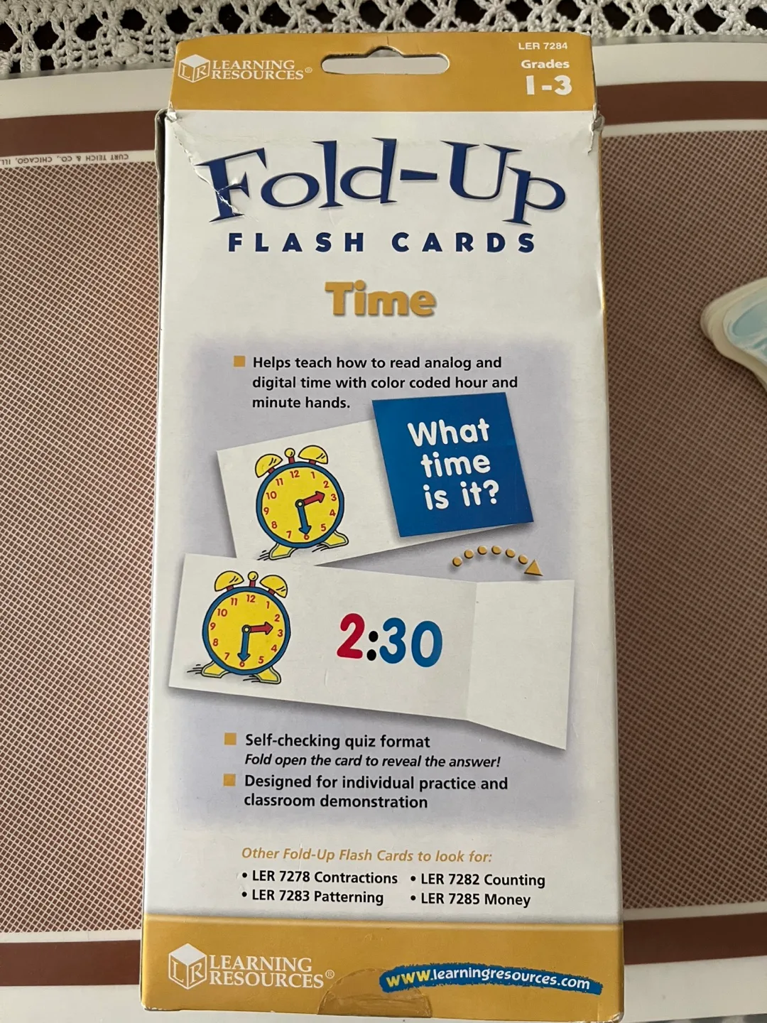 Learning Resources Fold-Up Flash Cards - Time image indicator(2)