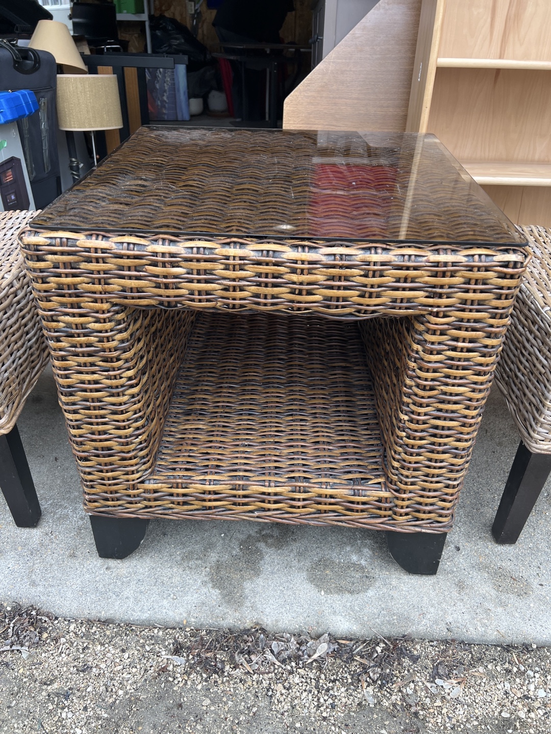 Wicker Patio Set - 2 Chairs & Coffee Table - photo 2