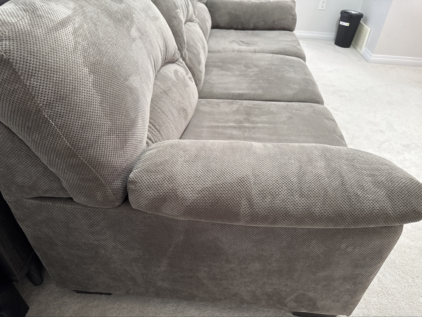 Grey Fabric Sofa - 3 Seater - photo 3