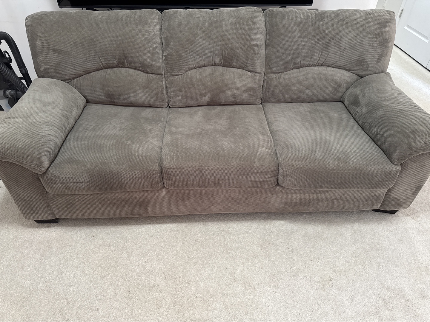 Grey Fabric Sofa - 3 Seater