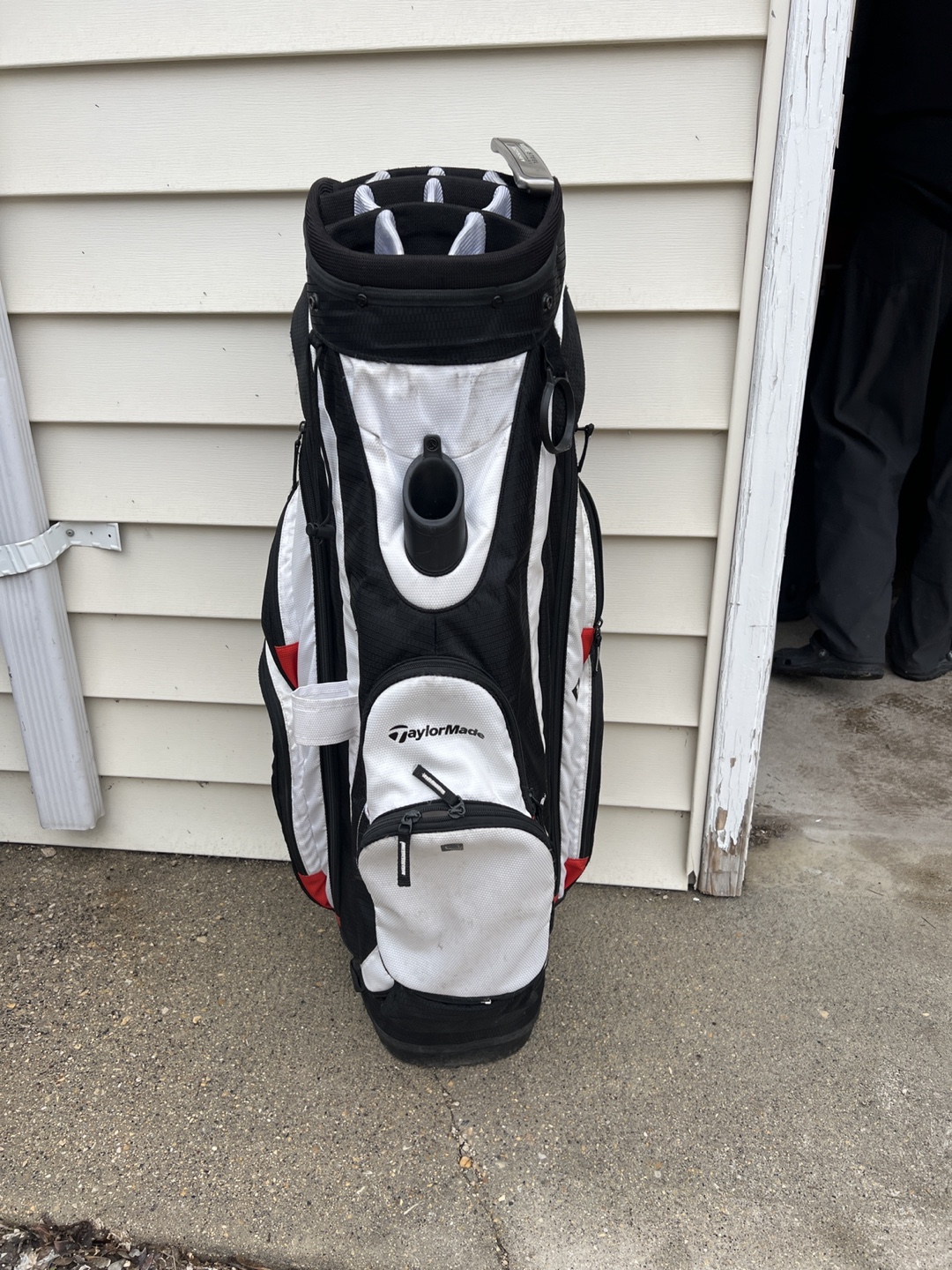 TaylorMade Golf Stand Bag - Black, White, and Red
