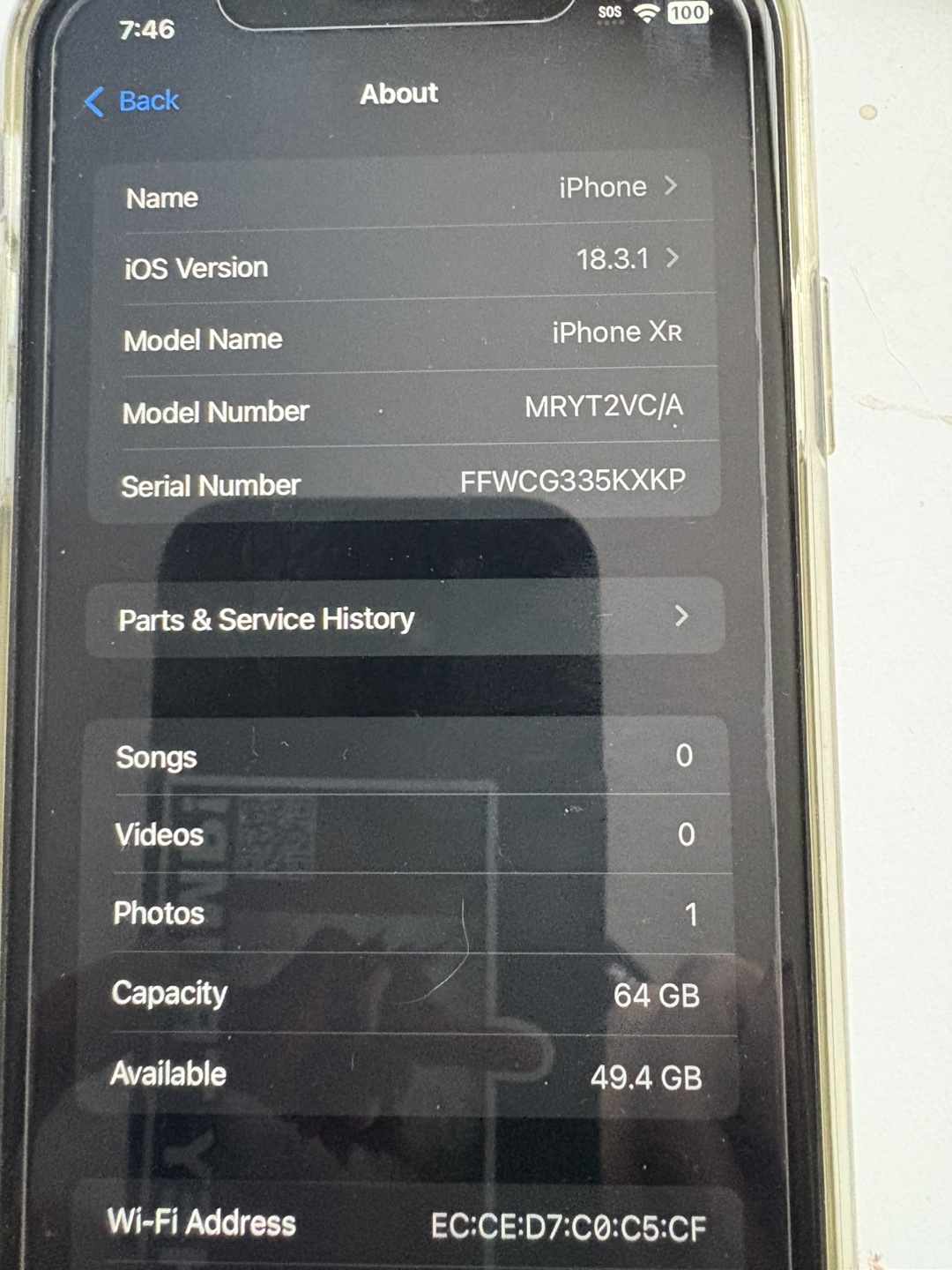 iPhone XR 64GB - Black