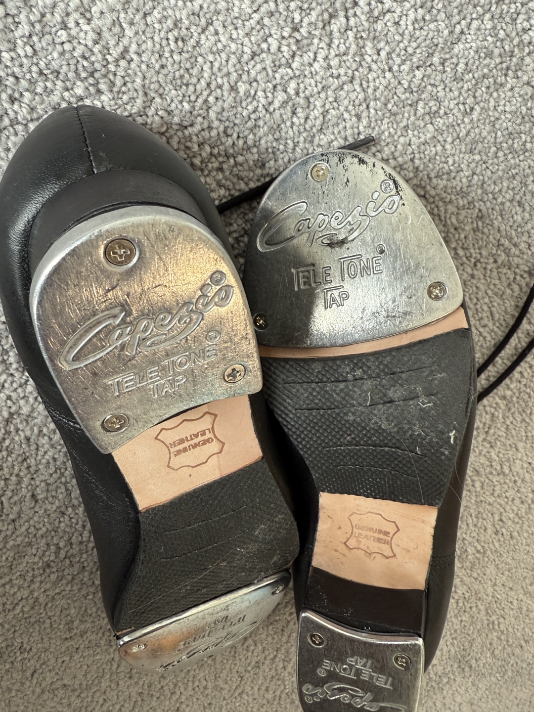 Black Leather Tap Shoes - photo 3
