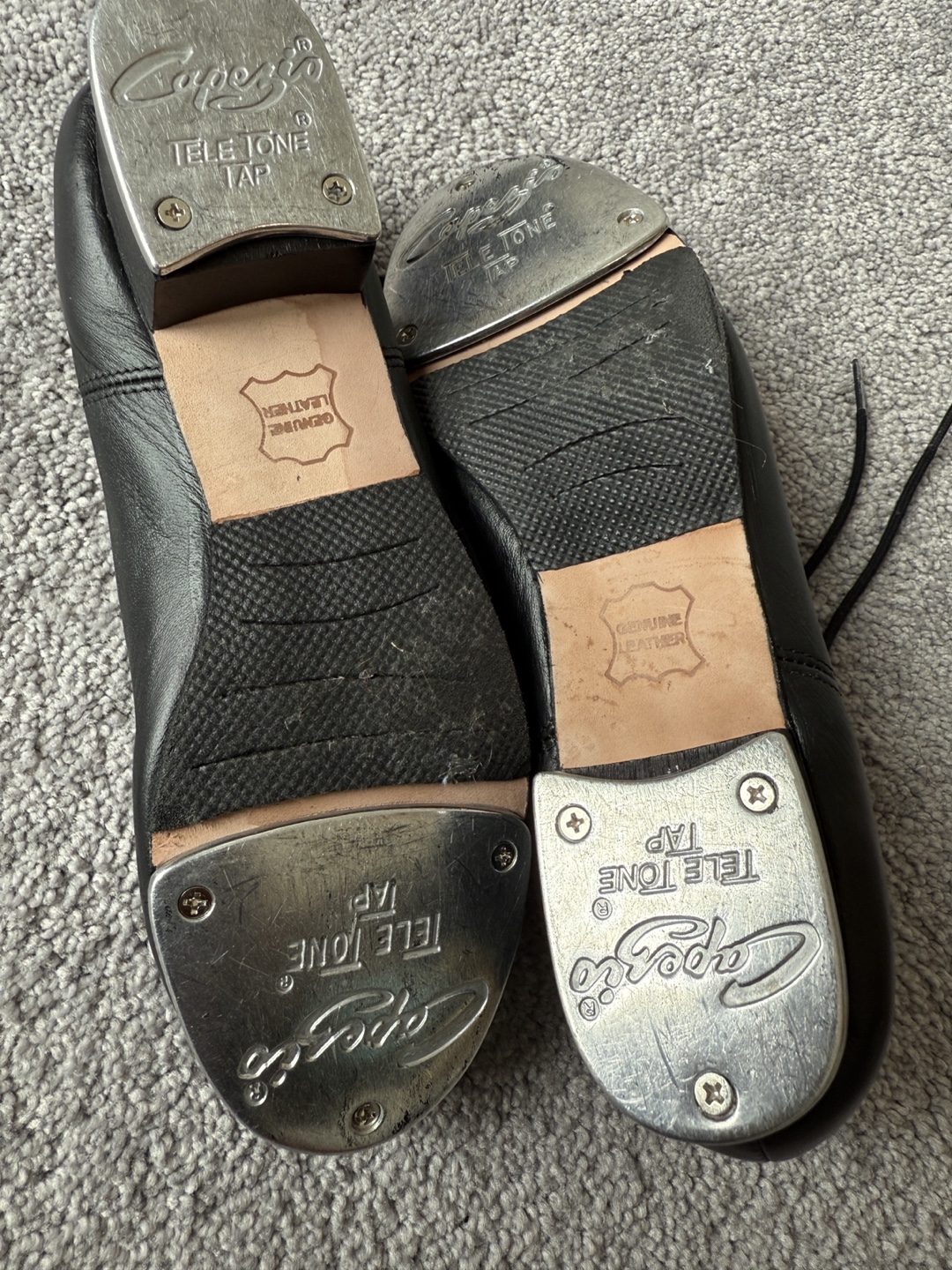 Black Leather Tap Shoes - photo 2
