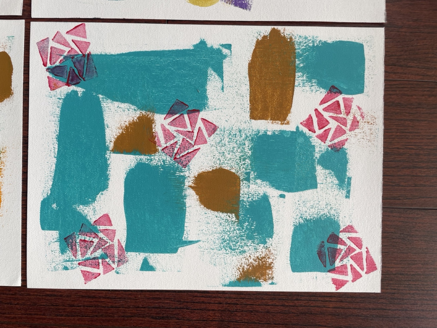 6 Original Abstract Acrylic Paintings - photo 2