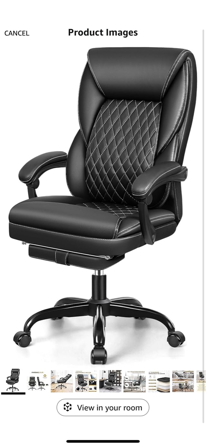 Executive Office Chair with Footrest