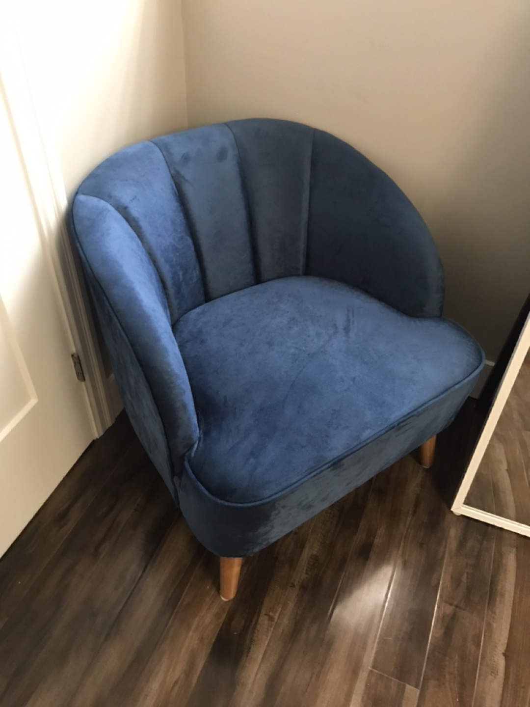 [Only Until 4/24!] Velvet Blue Armchair