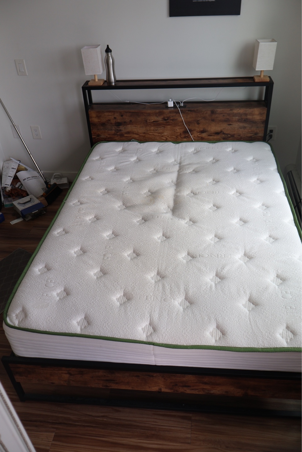 Full Size Bed Frame with Storage + Free Mattress - photo 2