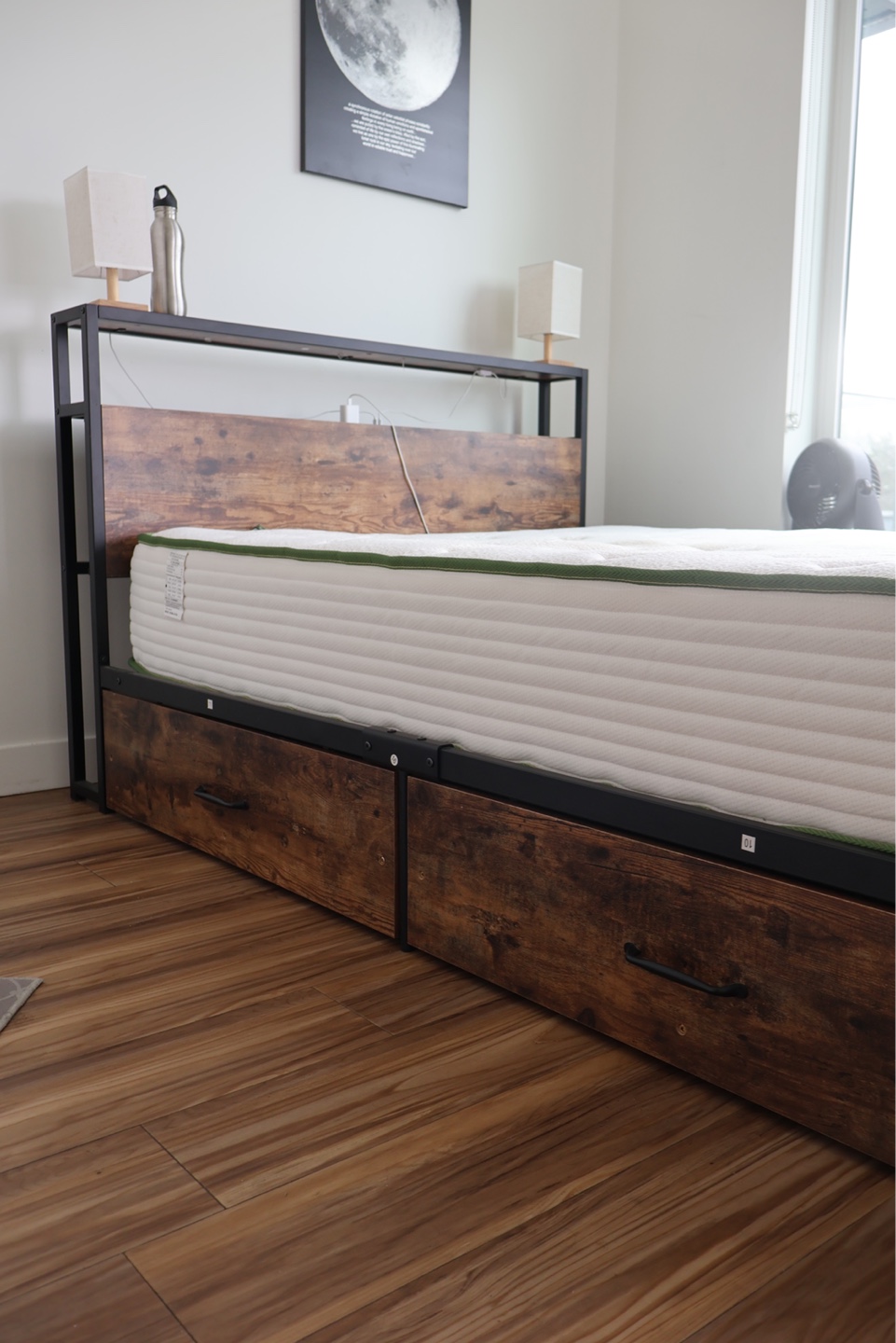 Full Size Bed Frame with Storage + Free Mattress - photo 5