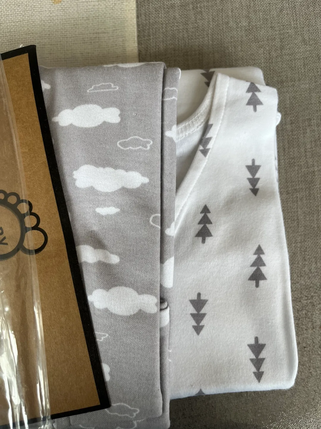 BabyDew 2-Pack Wearable Baby Blankets (Cloud & Tree Designs) image indicator(2)