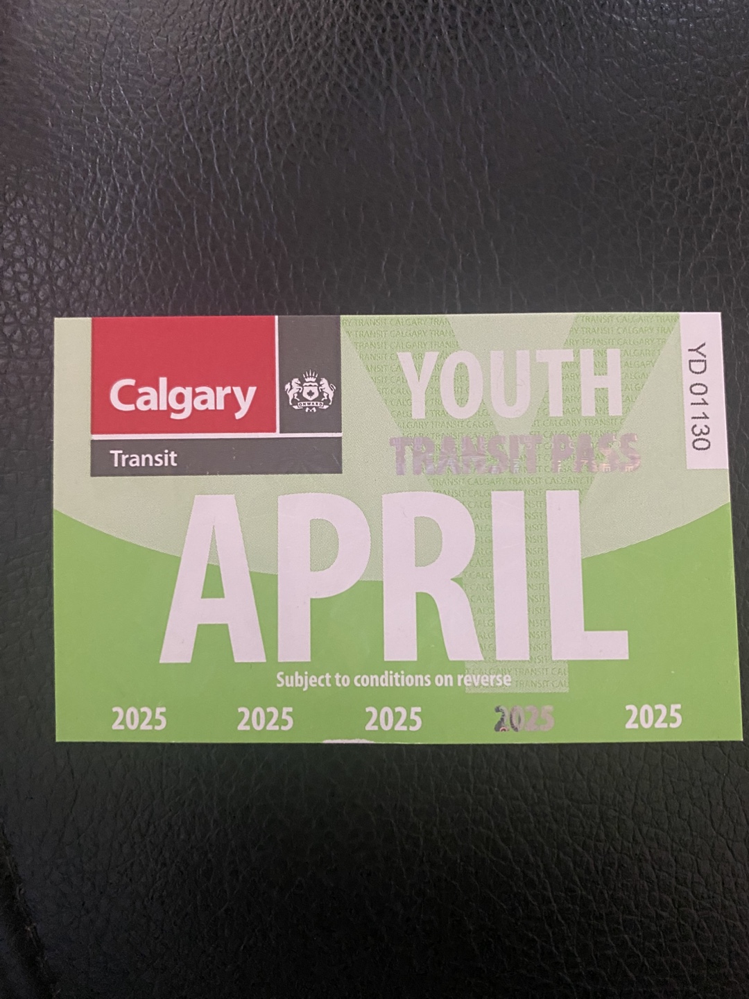 Calgary Transit Youth Pass - April 2025