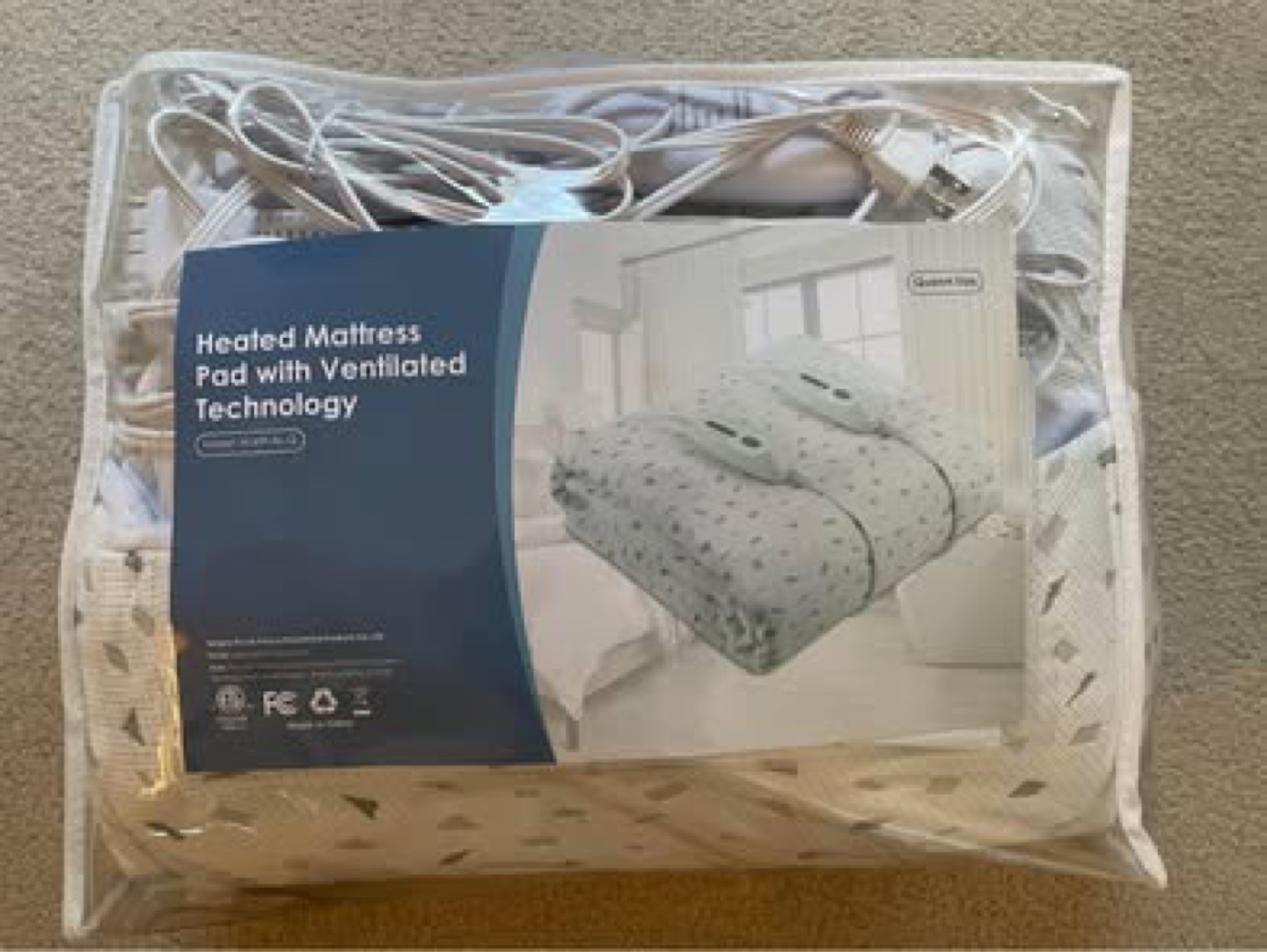 Heated Mattress Pad with Dual Controls and 4 Heat Settings