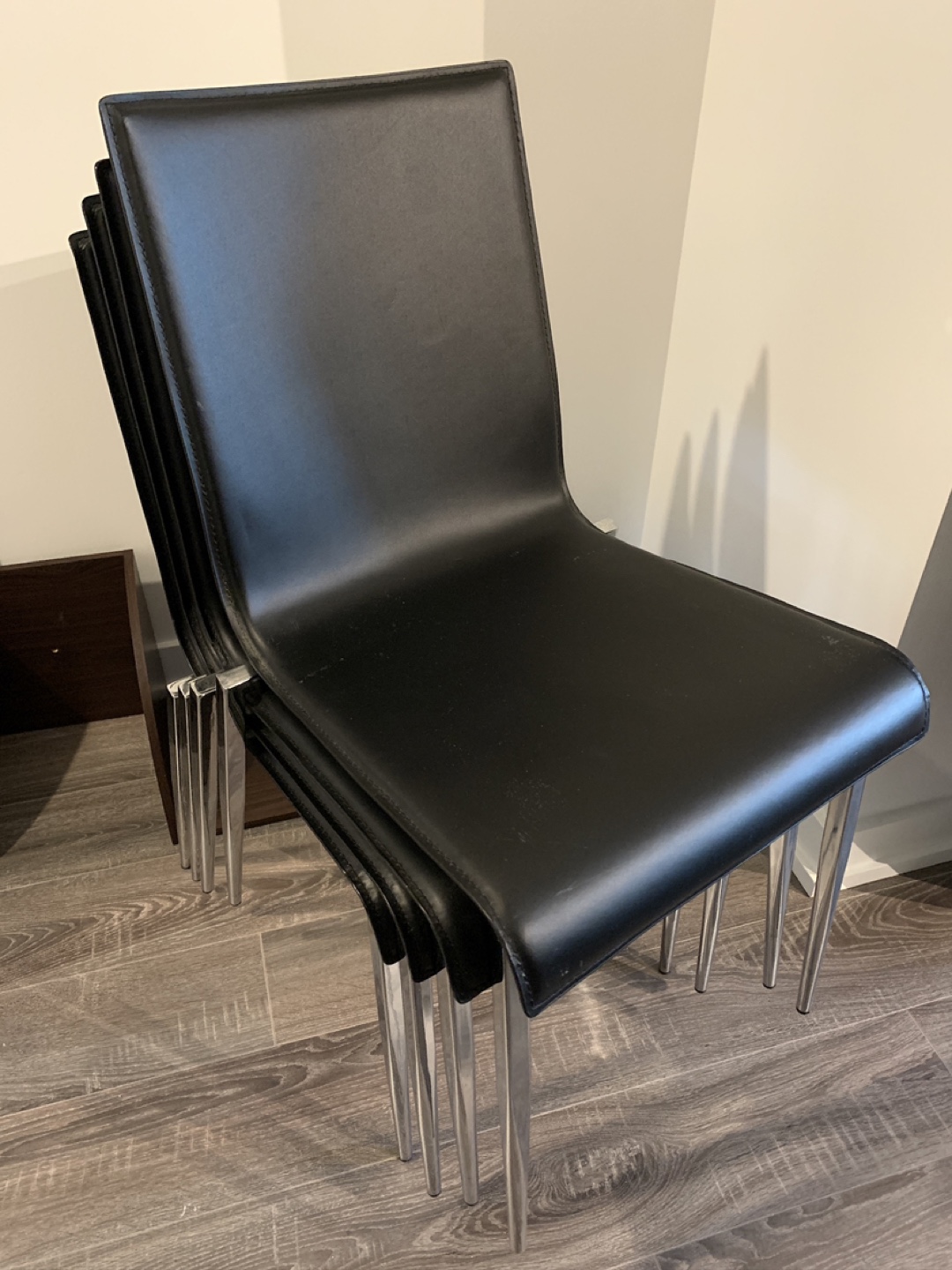 🪑 Set of 4 Black All-Purpose Chairs - Sleek & Sturdy! 🪑