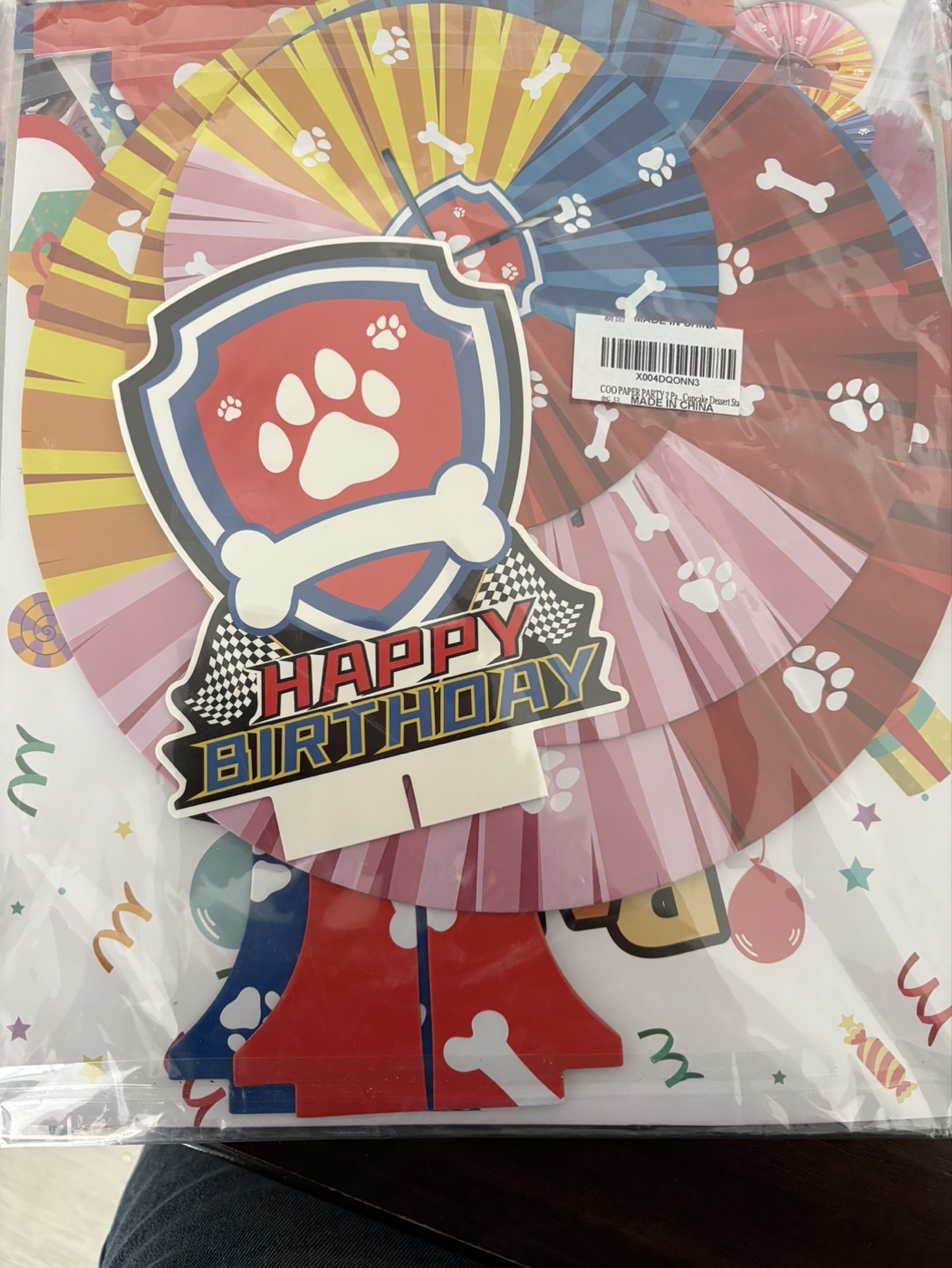 Paw Patrol Cupcake Stand - 3 Tier Party Decorations - photo 3