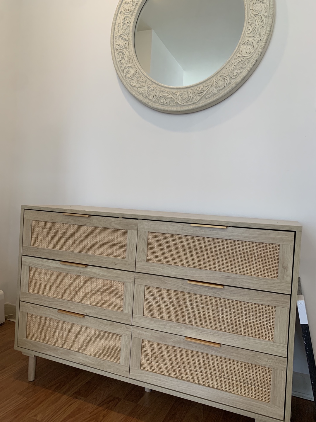 Angel Sar Rattan 6-Drawer Dresser