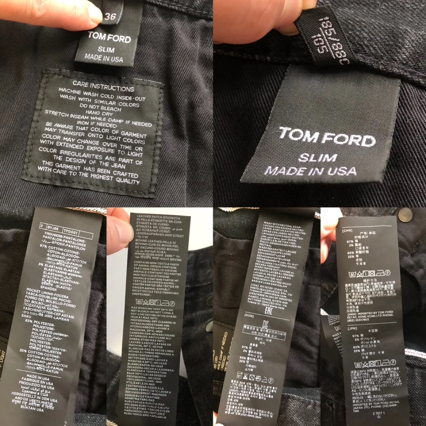 TOM FORD Slim-Fit Selvedge Jeans image indicator(10)